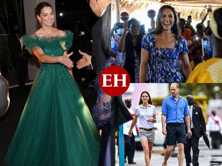 Los “guiños” de vestuario de Kate Middleton durante su viaje por el Caribe