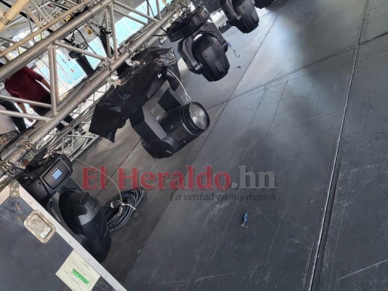 ¡Exclusiva! Así luce el escenario para el concierto de Christian Nodal en Honduras