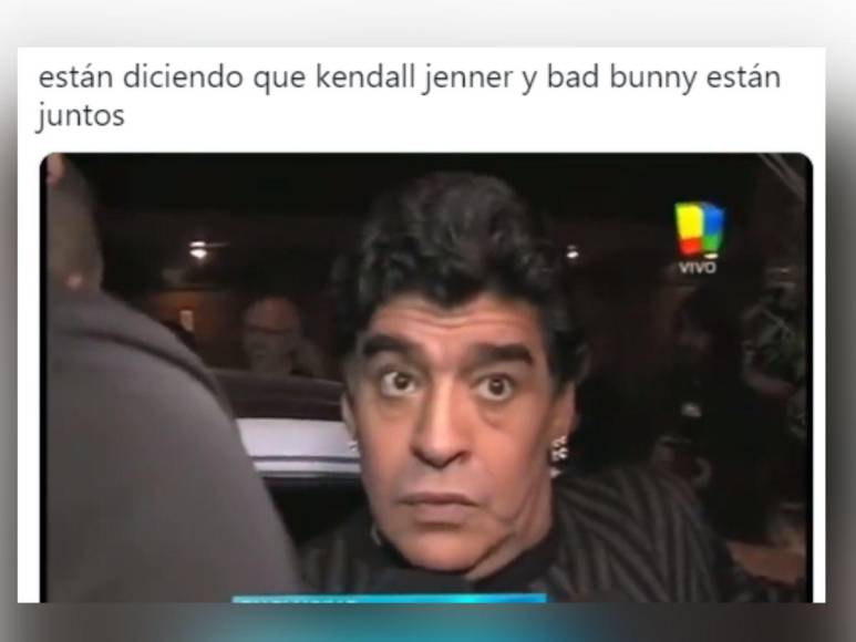 Los memes por el supuesto romance de Bad Bunny y Kendall Jenner