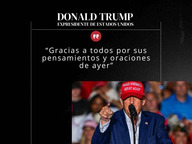 Las frases de Donald Trump tras el atentado en su contra en Pensilvania