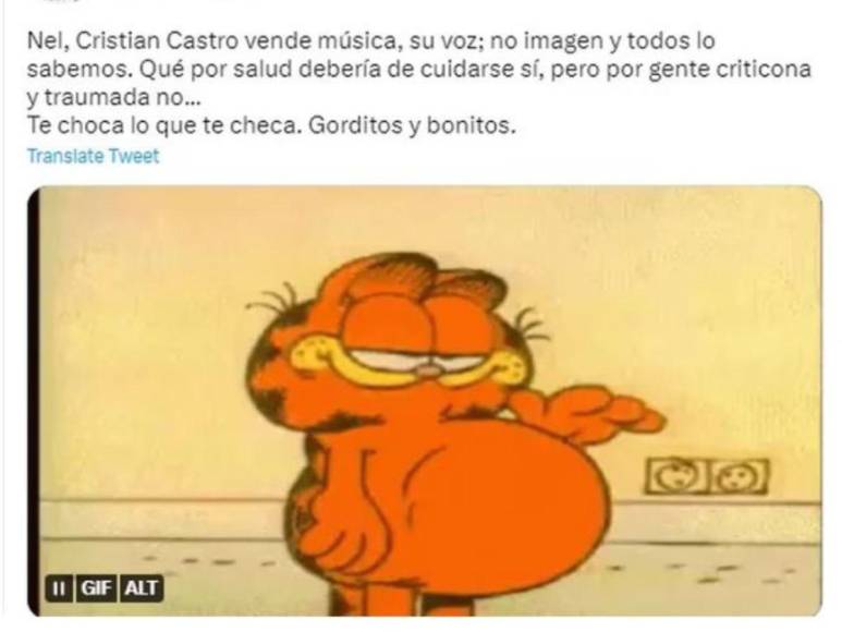 Los memes que provocó Cristian Castro al quitarse la ropa durante un concierto