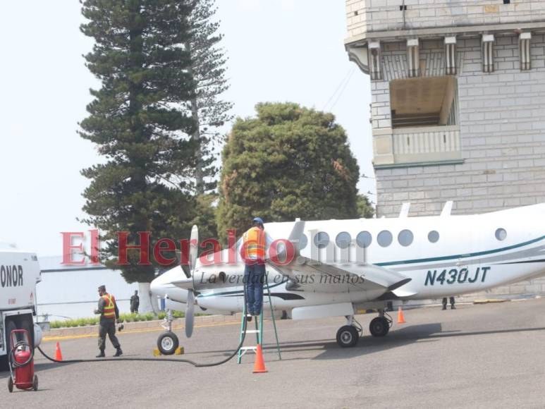 Fotos de la aeronave de la DEA que extraditó a JOH a EEUU