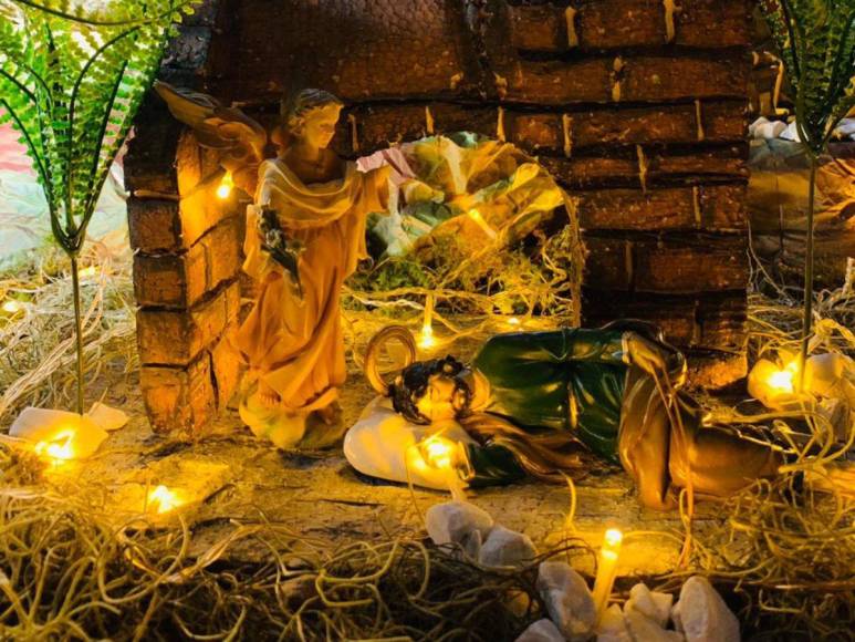 Navidad: Capitalino sorprende con nacimiento de Jesús en barrio El Chile