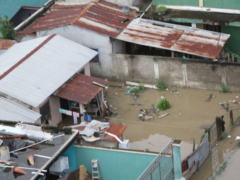 Fuertes lluvias inundan a El Progreso y el Valle de Sula