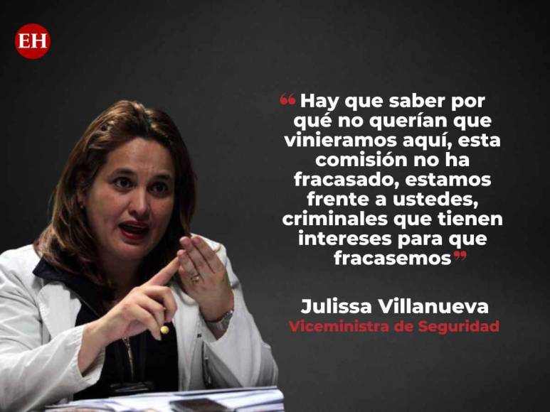 Las frases de Julissa Villanueva sobre matanza en PNFAS