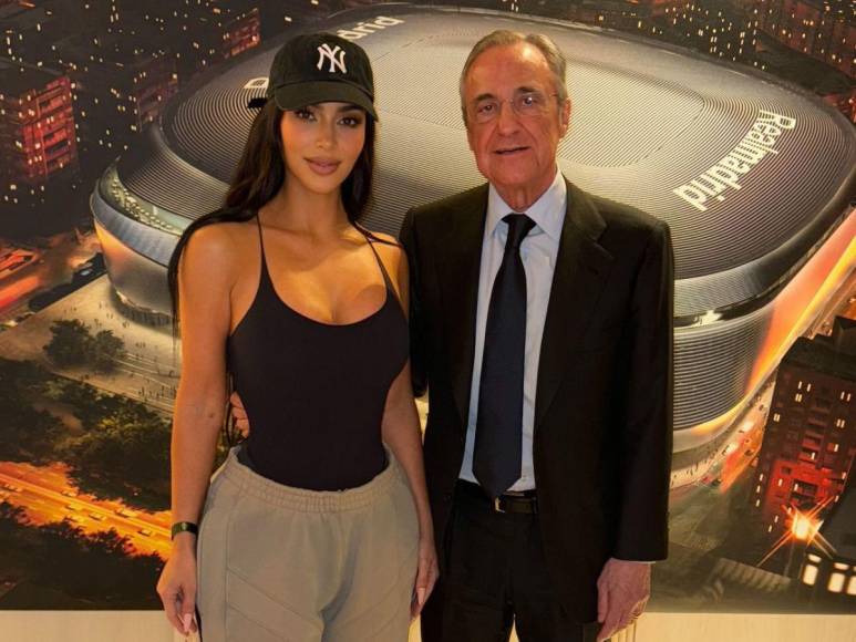 ¡Invitada por Vinicius! Kim Kardashian sorprende durante partido del Real Madrid