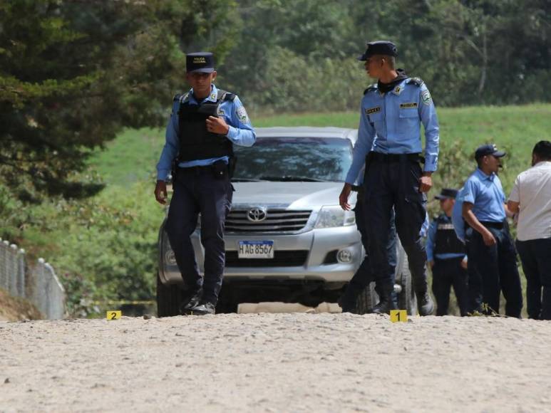 Las imágenes que dejó enfrentamiento entre policías y pandilleros en Azacualpa