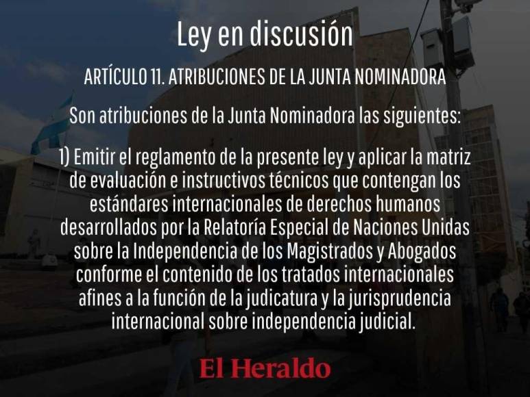 ¿Cuáles son las diferencias entre la actual Ley y la que está en discusión para conformar la Junta Nominadora de la CSJ?