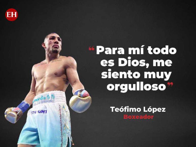 “Para mí todo es Dios”: Las frases de Teófimo López, nuevo campeón de peso superligero