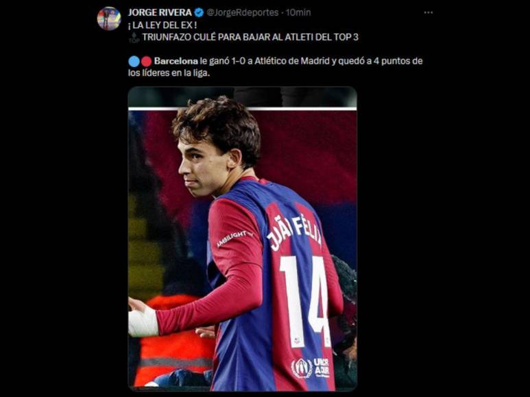 Memes João Félix contra su ex: Barcelona triunfa después de un tiempo