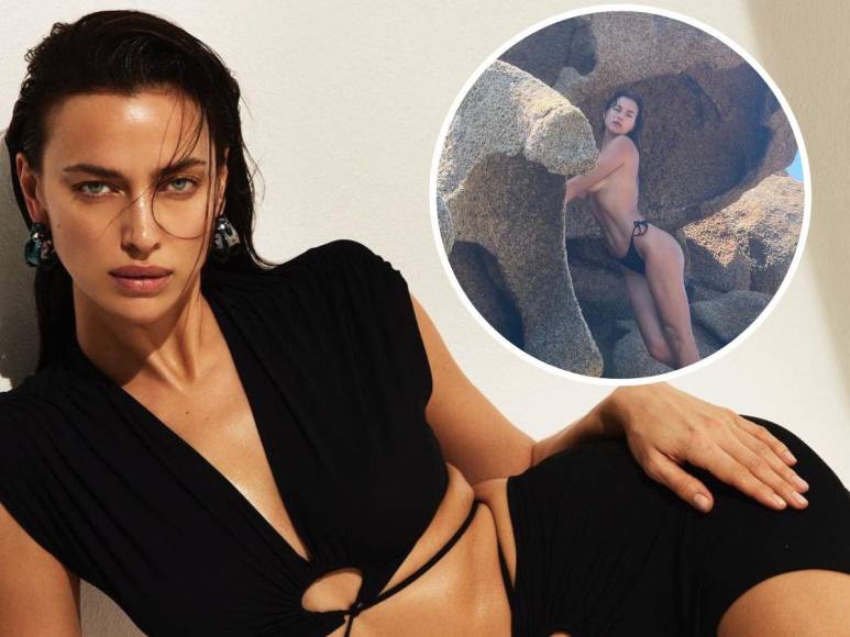 Irina Shayk posa en topless durante escapada con su expareja Bradley Cooper