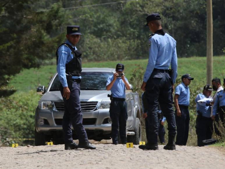 Las imágenes que dejó enfrentamiento entre policías y pandilleros en Azacualpa