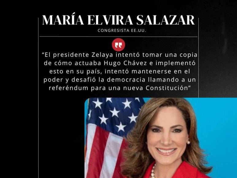 Frases de María Salazar sobre el gobierno de Xiomara Castro