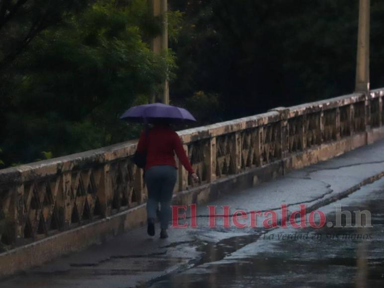 Onda tropical que se desplaza sobre Honduras deja intenso aguacero sobre la capital (Fotos)