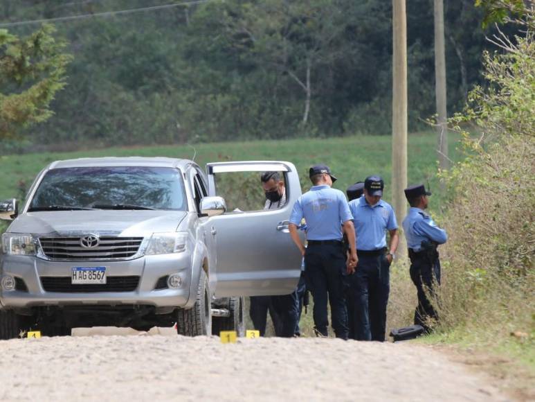 Las imágenes que dejó enfrentamiento entre policías y pandilleros en Azacualpa