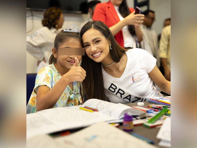 Candidatas de Miss Universo enternecen las redes con su visita a niños