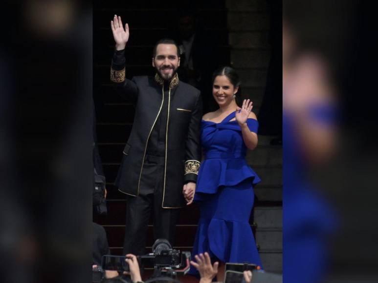 El look de Gabriela Rodríguez y sus hijas en la toma de posesión de Bukele