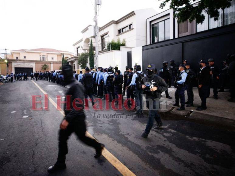 El ambiente que reinó en Palmeras de San Ignacio, el búnker del expresidente Juan Orlando Hernández (FOTOS)