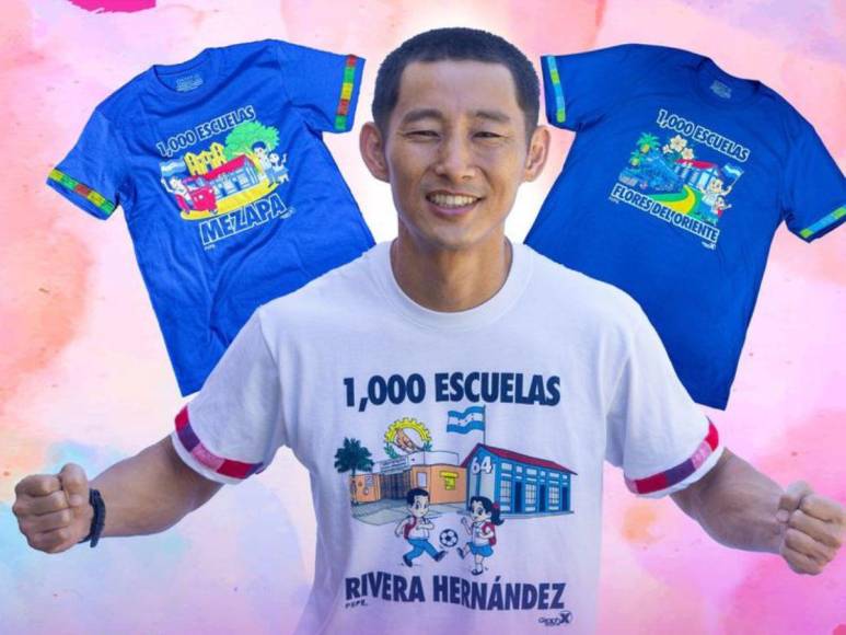 Shin Fujiyama lanza venta de camisetas; construir 1000 escuelas es la meta