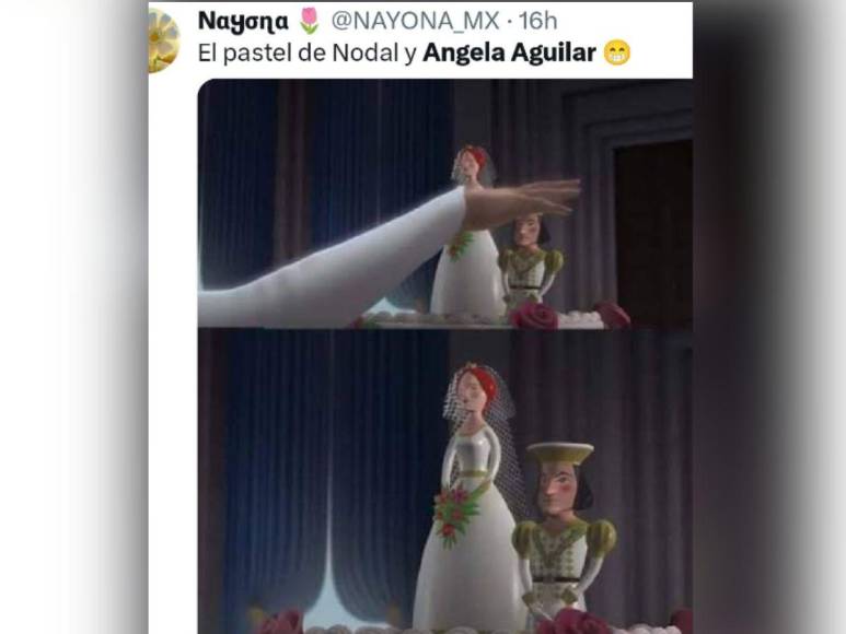 Los memes que dejó la boda de Christian Nodal y Ángela Aguilar