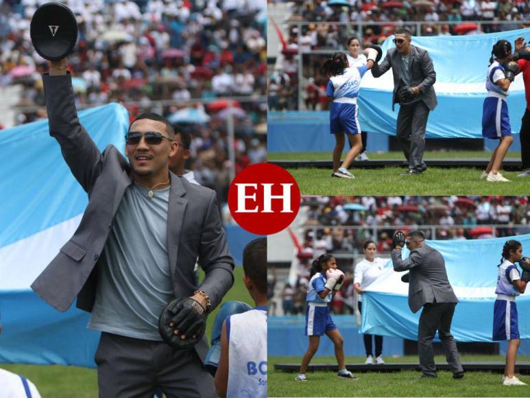 Teófimo López ofreció show de boxeo en las fiestas patrias de Honduras