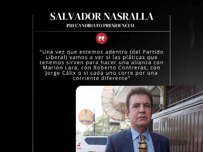 Las frases con las que Salvador Nasralla justifica su intención de adherirse al Partido Liberal