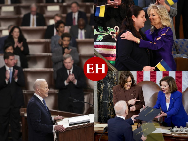 En imágenes: Los momentos del discurso del Estado de la Unión de Joe Biden