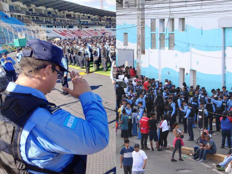 ¡Blindaje! Seguridad total para la final Olimpia vs Motagua en el Nacional