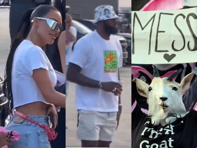 Lebron James y Kim Kardashian se roban el show en el debut de Messi con el Inter Miami