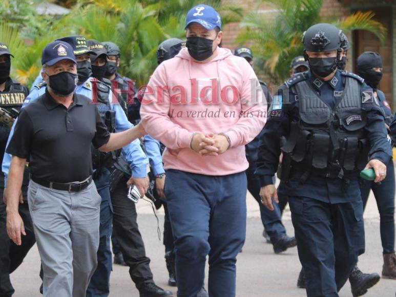 Así fue el traslado del presunto narco Rafael Eduardo Cáceres a Tegucigalpa