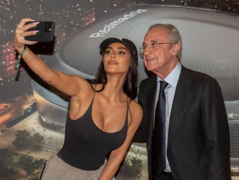 ¡Invitada por Vinicius! Kim Kardashian sorprende durante partido del Real Madrid