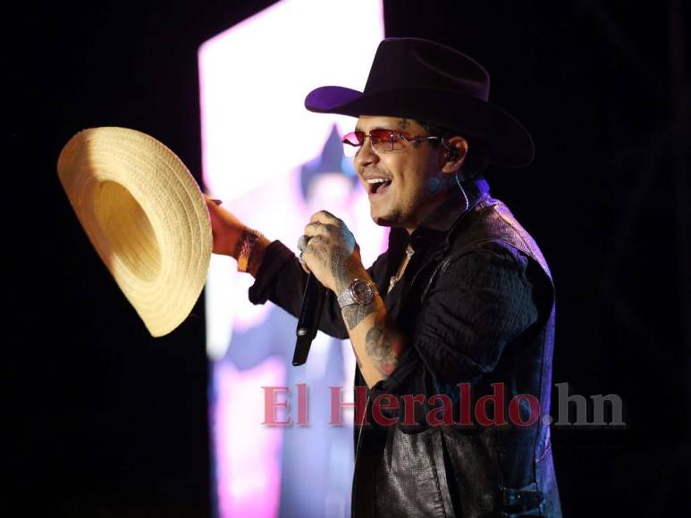 Las mejores fotos de Christian Nodal durante su concierto en Honduras