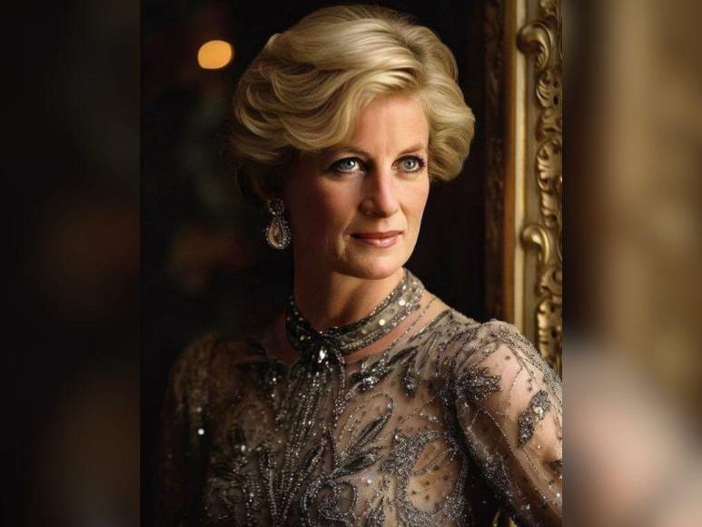 Cómo hubiera lucido la princesa Diana en la coronación del rey Carlos III, según la Inteligencia Artificial