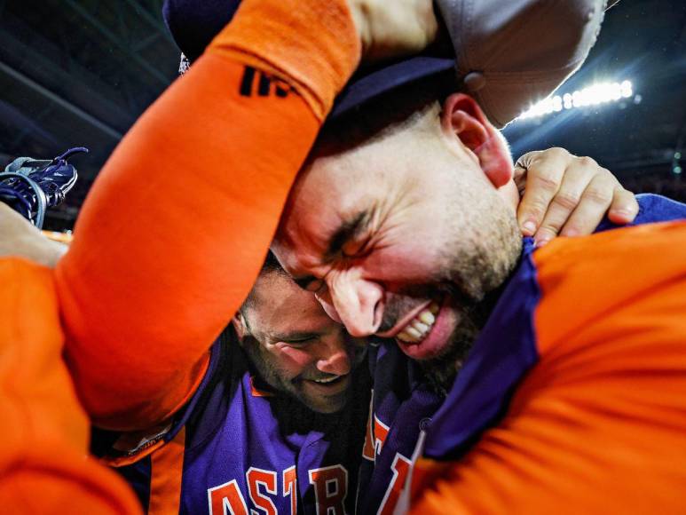 Así celebraron los Astros de Mauricio Dubón el título de la Serie Mundial