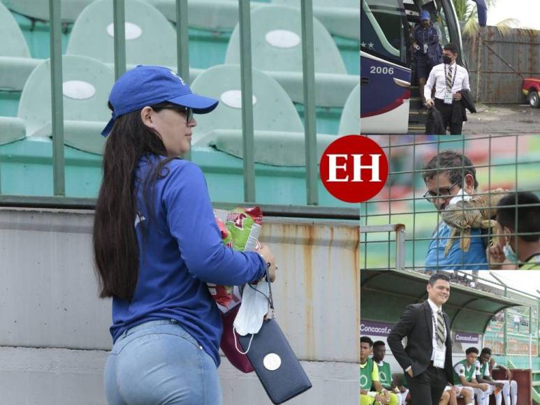 Bellas mujeres, la elegancia del técnico de la H y un reptil: Lo que no mira por TV del Honduras-Curazao