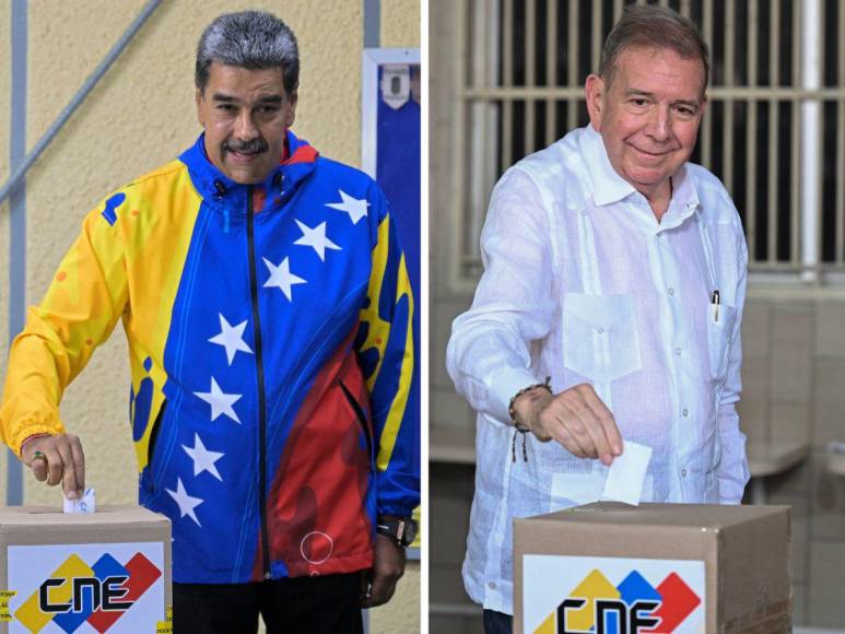 Así votaron Nicolás Maduro y Edmundo González en elecciones de Venezuela