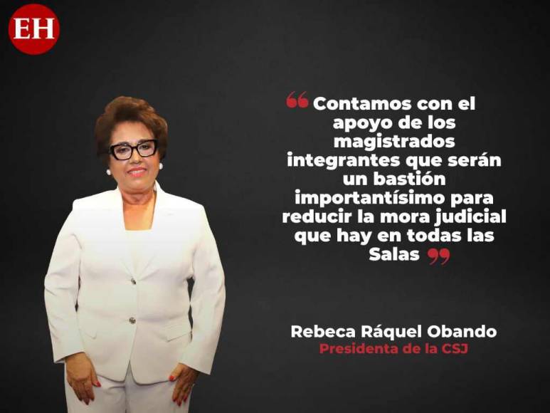 “No me temblará a mí la mano, ni a mis compañeros, para tomar todas las acciones necesarias”: las declaraciones de Rebeca Ráquel, presidenta de la Corte Suprema de Justicia