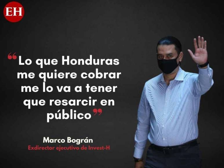 Polémicas frases de Marco Bográn al anunciar que pretende demandar al Estado de Honduras