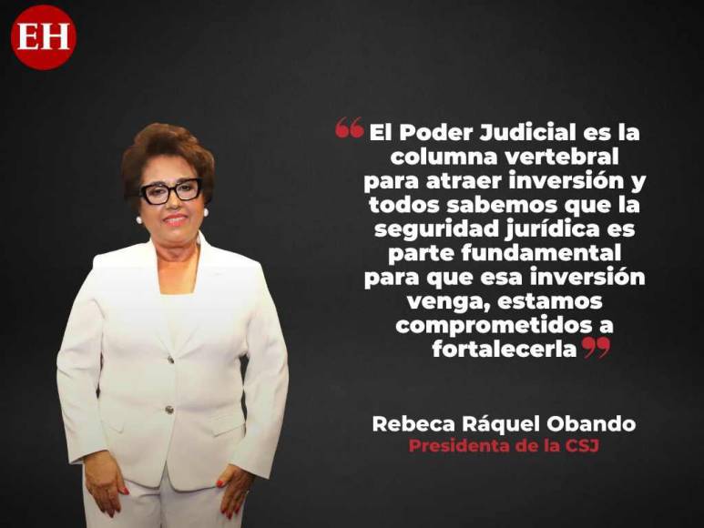 “No me temblará a mí la mano, ni a mis compañeros, para tomar todas las acciones necesarias”: las declaraciones de Rebeca Ráquel, presidenta de la Corte Suprema de Justicia