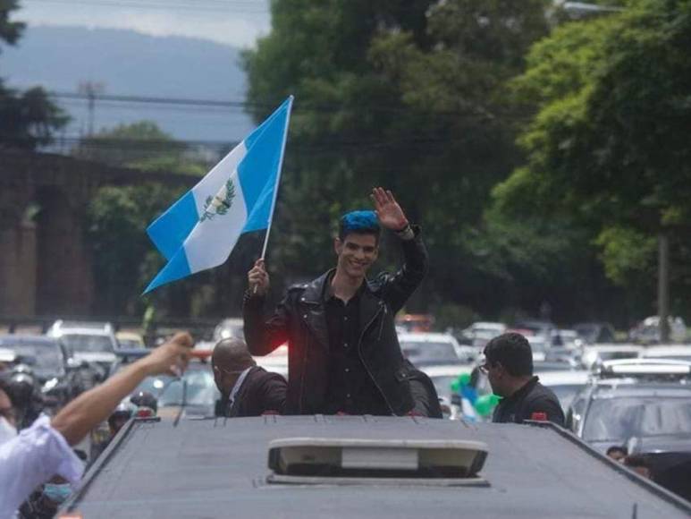 Las mejores imágenes del recibimiento de Nelson Carreras, finalista de La Academia, en Guatemala