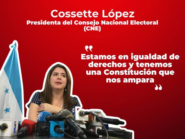 Las frases de Cossette López tras asumir presidencia del CNE