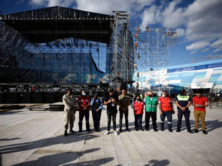 Ultiman detalles en el Estadio Nacional para concierto de Daddy Yankee en Tegucigalpa