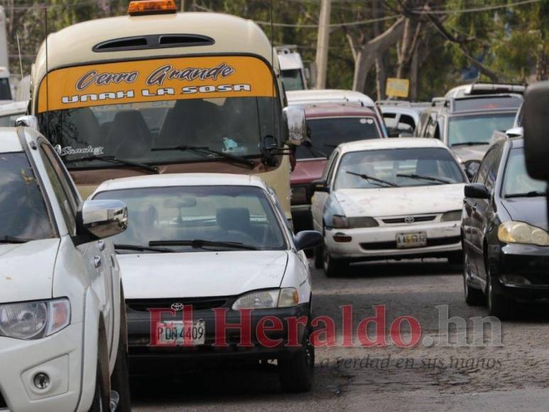 Las 25 imágenes que dejó el paro de transporte en Honduras