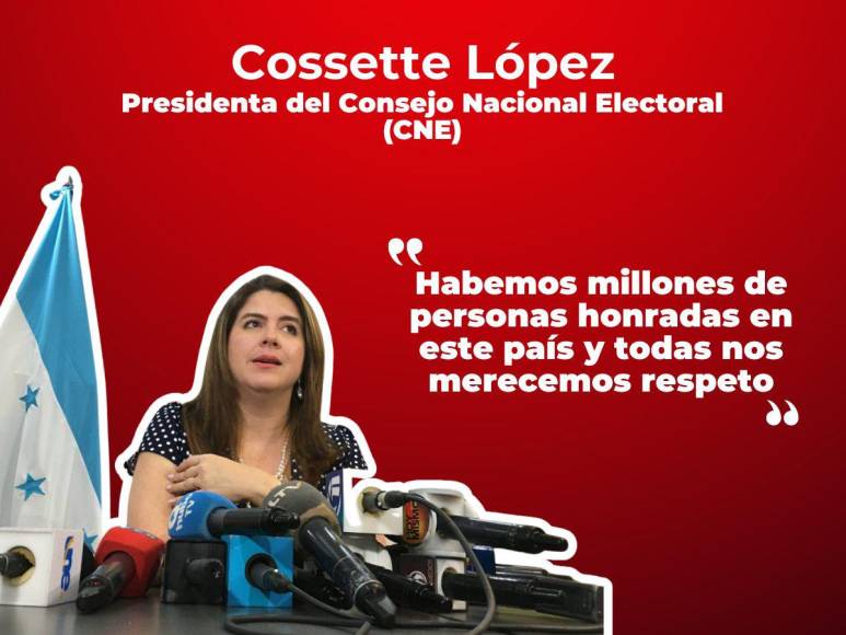 Las frases de Cossette López tras asumir presidencia del CNE