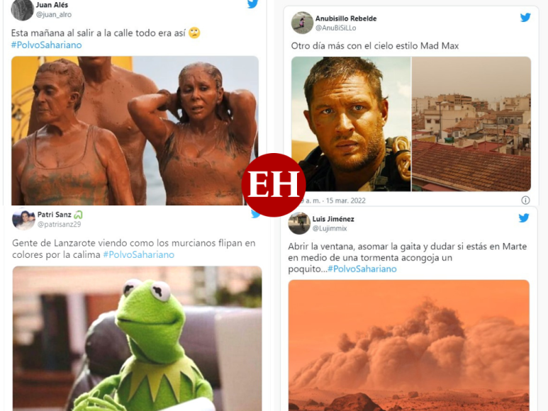 Los mejores memes que dejó el paso del polvo del Sahara sobre España