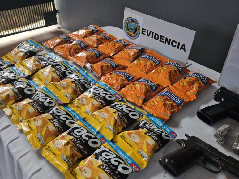 Con armas y drogas escondidas en bolsas de churros detienen a “Baby Skinny” y “El Eficaz”, pandilleros implicados en masacre de Choloma