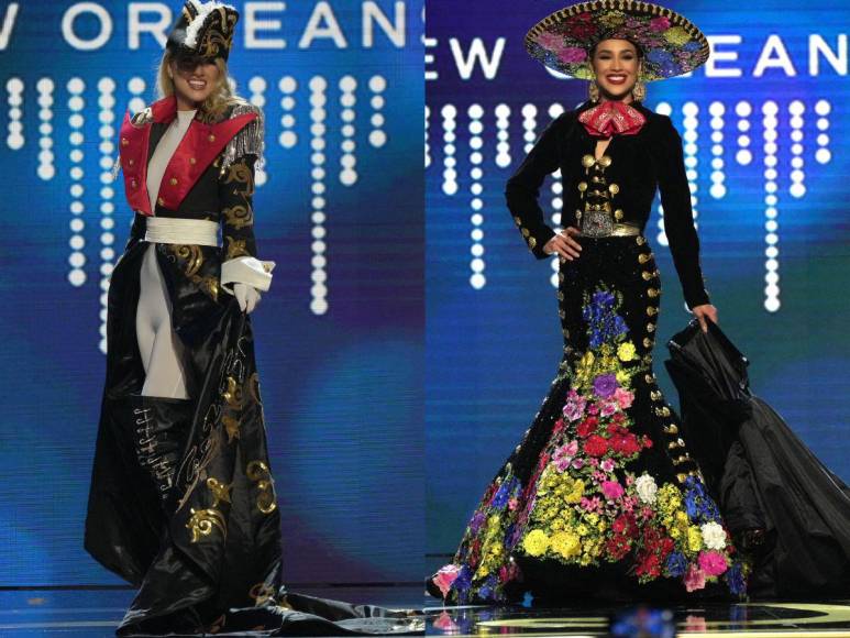 Patriotismo y elegancia en el desfile del traje típico de las candidatas al Miss Universo 2022