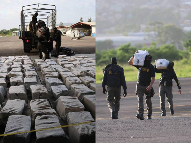 Así fue el traslado de cuatro toneladas de cocaína decomisadas en Caribe de Honduras