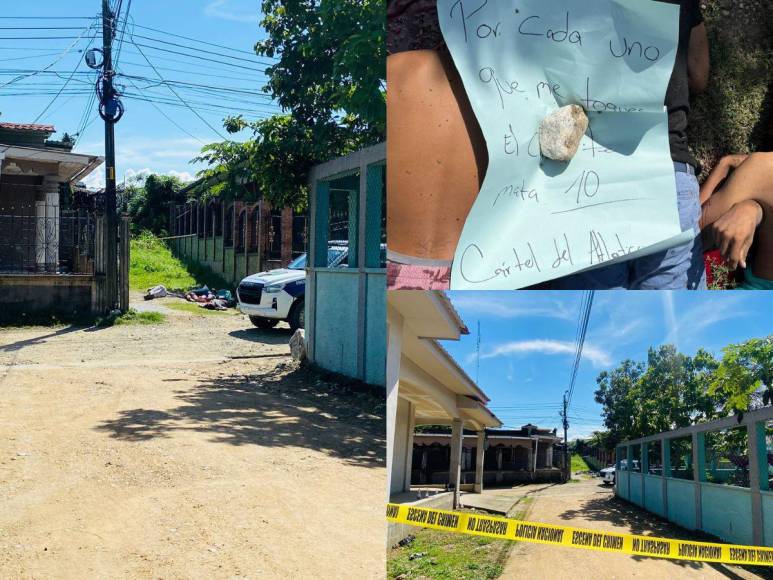 Cartel del Atlántico deja rótulo sobre los cinco masacrados en Baracoa, Cortés