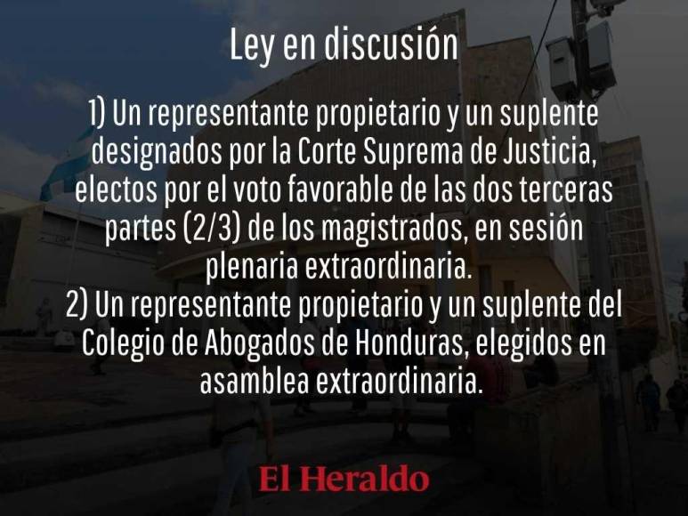 ¿Cuáles son las diferencias entre la actual Ley y la que está en discusión para conformar la Junta Nominadora de la CSJ?